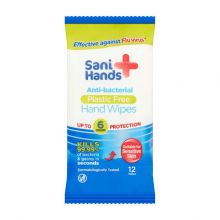 Sani Hands Antibacterial Wipes (10 x packs of 12)